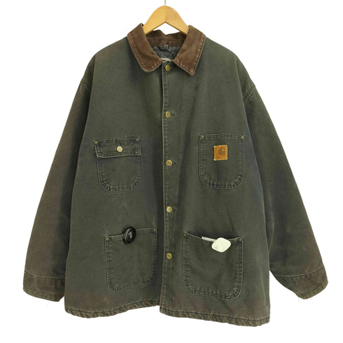 カーハート Carhartt 2002年3月製造 USA製 裏地ブランケット Choa Coat ミシガンチョアコート メンズ XL REGULAR
