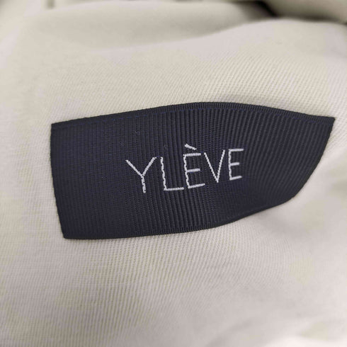 イレーヴ YLEVE ウエストドローコード 比翼ボタン フーデッド オーバー モッズ コート レディース JPN:3
