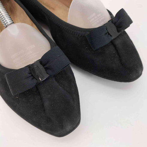 サルヴァトーレフェラガモ Salvatore Ferragamo スエード リボン パンプス レディース 7