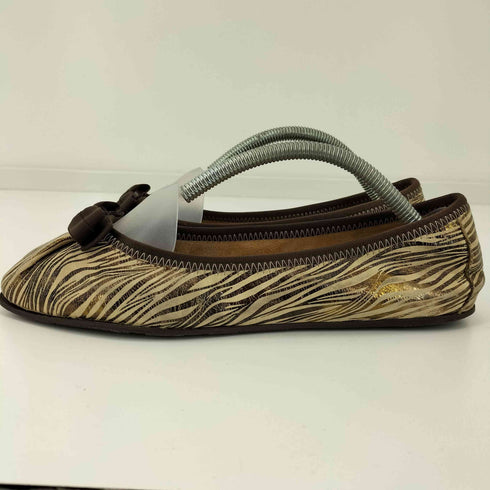 サルヴァトーレフェラガモ Salvatore Ferragamo 総柄 リボンパンプス レディース