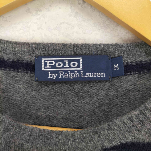 ポロバイラルフローレン Polo by RALPH LAUREN ポニー刺繍 ウールボーダーニット メンズ JPN:M