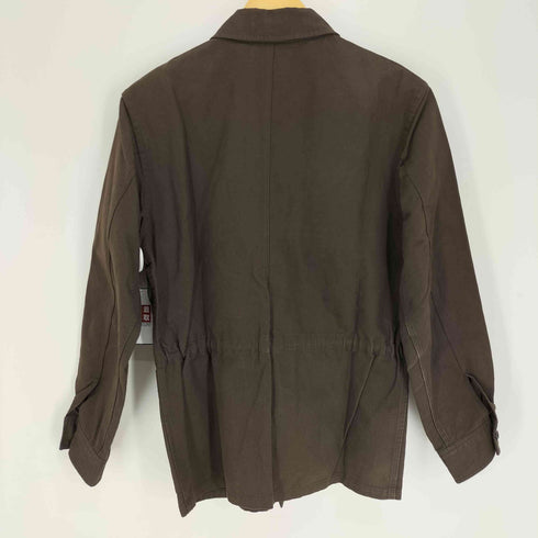 マーガレットハウエル MARGARET HOWELL 14SS 比翼ボタン ウエストドローコード コットン スタンドカラー ジャケット カバーオール メンズ import:S
