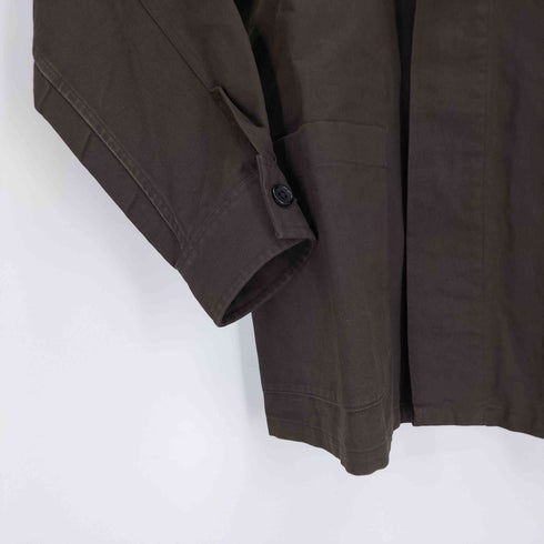 マーガレットハウエル MARGARET HOWELL 14SS 比翼ボタン ウエストドローコード コットン スタンドカラー ジャケット カバーオール メンズ import:S