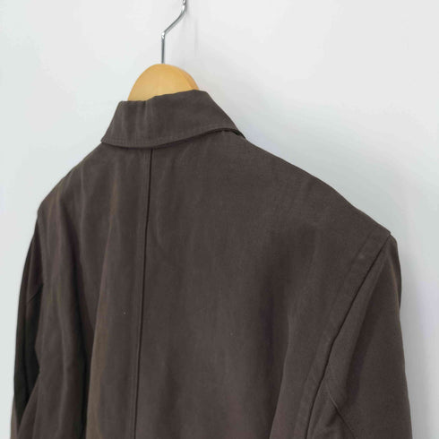 マーガレットハウエル MARGARET HOWELL 14SS 比翼ボタン ウエストドローコード コットン スタンドカラー ジャケット カバーオール メンズ import:S