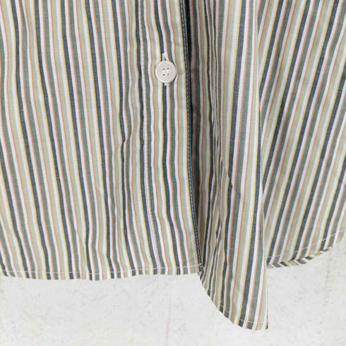 バーバリーブルーレーベル BURBERRY BLUE LABEL ロゴ刺繍コットンストライプL/S シャツ レディース JPN:38