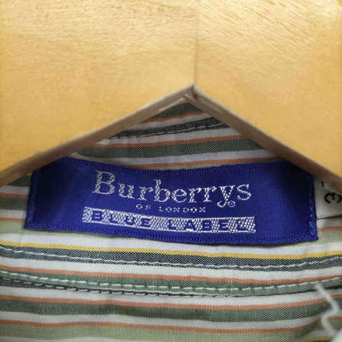 バーバリーブルーレーベル BURBERRY BLUE LABEL ロゴ刺繍コットンストライプL/S シャツ レディース JPN:38