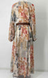 ザラ ZARA L/S 花柄シアーワンピース レディース import:S