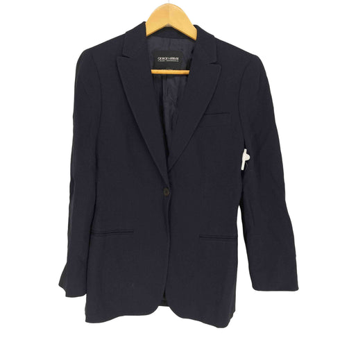 ジョルジオアルマーニ Giorgio Armani MADE IN ITALY レーヨン混 テーラードジャケット レディース US:38