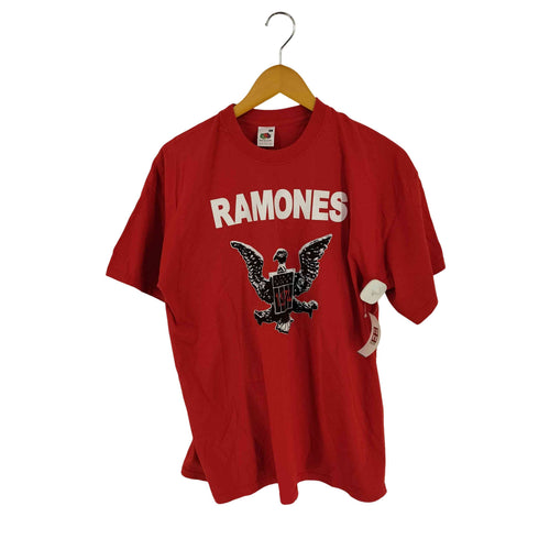 フルーツオブザルーム FRUIT OF THE LOOM 00s 両面プリントバンドTシャツ HEY HO LET'S GO メンズ import:XL
