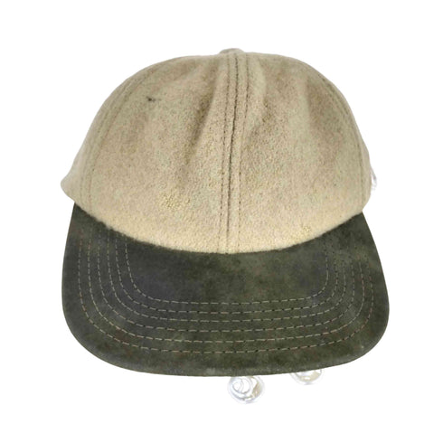 MADE IN USA ツバレザー ウールキャップ メンズ ONE SIZE