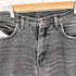 ラングラー Wrangler UK製 ジップフライ レザーパッチ ブラック デニムパンツ メンズ 34-32
