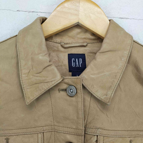 ギャップ Gap 00S OLD レザートラッカージャケット レディース L