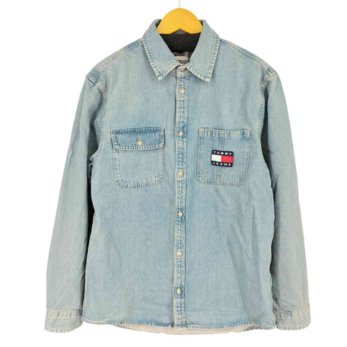トミージーンズ tommy jeans デニム L/S シャツ メンズ import:M
