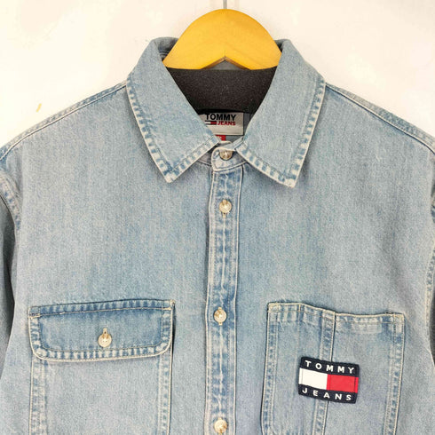 トミージーンズ tommy jeans デニム L/S シャツ メンズ import:M
