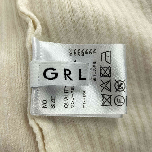 グレイル GRL 前後2Wayシャギードッキングニットミニワンピース レディース JPN:M