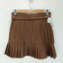 ザラ ZARA フェイクレザープリーツミニスカート レディース S