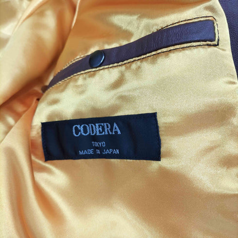 CODERA ラムレザー ジップアップジャケット レディース