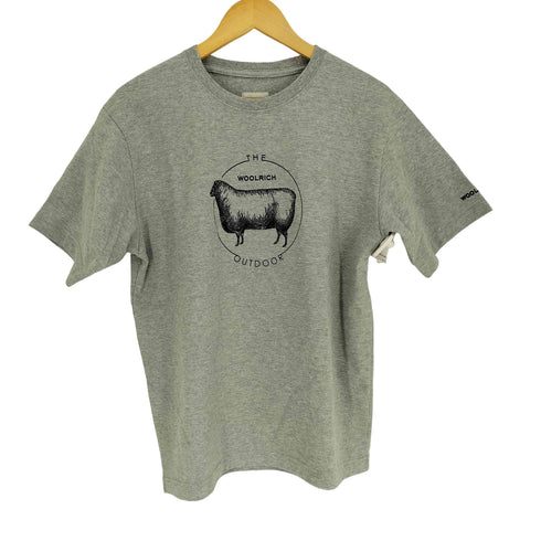 ウールリッチ WOOLRICH ロゴプリント 袖刺繍 S/S クルーネック Tシャツ メンズ import:S