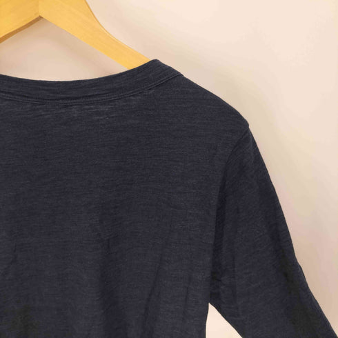 フォーティーファイブアール 45R フラワー フロート 刺繍 インディゴ染 L/S ボートネック カットソー レディース JPN:3