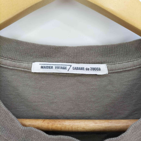 カバンドズッカ CABANE de ZUCCa maiden voyage プリント クルーネックTシャツ メンズ JPN:M