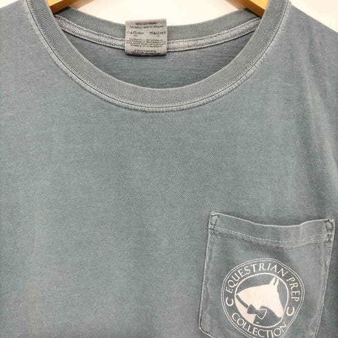 コンフォートカラーズ COMFORT COLORS 両面馬プリント ショートスリーブクルーネックポケットTシャツ メンズ import:S