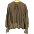 サロンアダムエロペ SALON adam et rope リヨセル混 リボン L/S ノーカラー ブラウス レディース FREE