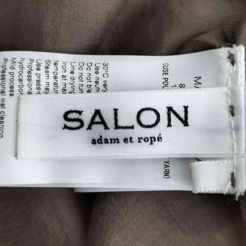 サロンアダムエロペ SALON adam et rope リヨセル混 リボン L/S ノーカラー ブラウス レディース FREE
