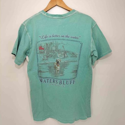 WATERS BLUFF 両面プリント ショートスリーブクルーネックポケットTシャツ メンズ import:S