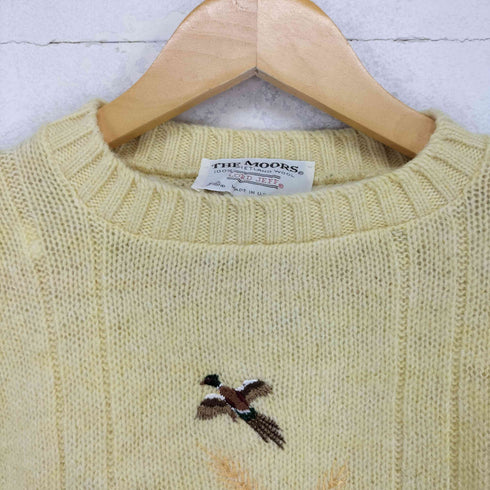 THE MOORS MADE IN USA 雉刺繍クルーネックニット メンズ L
