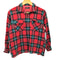 MARINA DE BOURBON チェック柄 ウール混 ロングスリーブシャツ レディース import:M