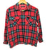 MARINA DE BOURBON チェック柄 ウール混 ロングスリーブシャツ レディース import:M