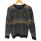セントアンドリュース St. Andrews ノルディック柄ロゴジャガード クルーネックニット メンズ import:L