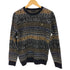 セントアンドリュース St. Andrews ノルディック柄ロゴジャガード クルーネックニット メンズ import:L