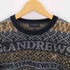 セントアンドリュース St. Andrews ノルディック柄ロゴジャガード クルーネックニット メンズ import:L