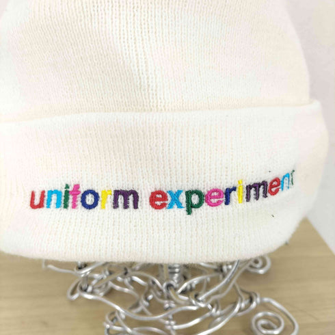 ユニフォームエクスペリメント uniform experiment ロゴ刺繍ニットキャップ メンズ FREE