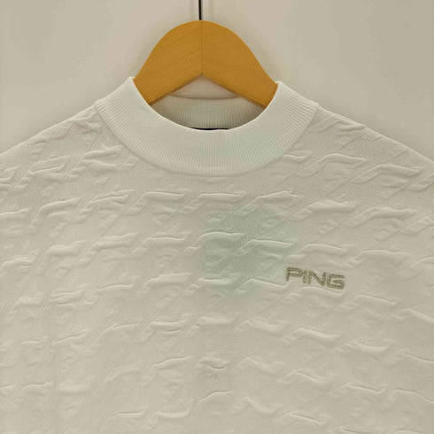 ピン ping 半袖ニット 千鳥ジャガード レディース import:S