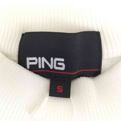 ピン ping 半袖ニット 千鳥ジャガード レディース import:S