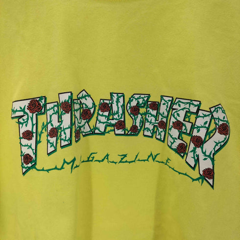 スラッシャー THRASHER フロントロゴ バラ クルーネックTシャツ メンズ XL