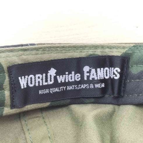 ワールドワイドフェイマス WORLD WIDE FAMOUS カモ柄キャップ メンズ