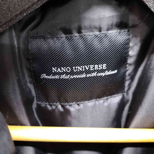ナノユニバース NANO universe ナイロンパテッド ロングコート メンズ JPN:M