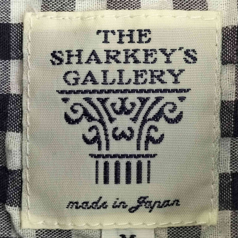 ザシャーキーズギャラリー THE SHARKEYS GALLERY シアサッカー ギンガムチェック 半袖ボタンダウンシャツ メンズ JPN:M