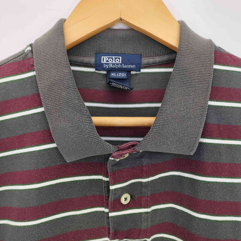 ポロバイラルフローレン Polo by RALPH LAUREN ポニー刺繍 ボーダーポロシャツ メンズ XL(20)