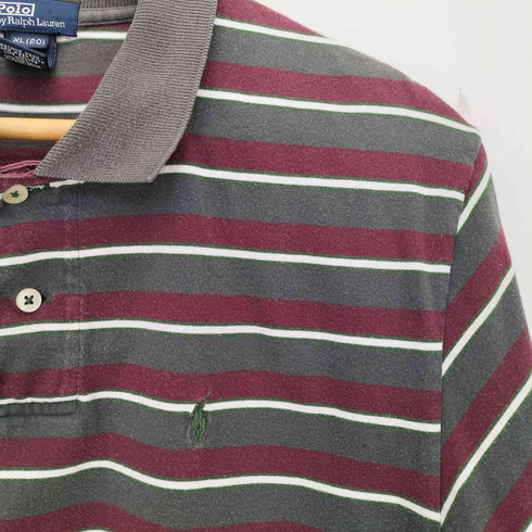 ポロバイラルフローレン Polo by RALPH LAUREN ポニー刺繍 ボーダーポロシャツ メンズ XL(20)