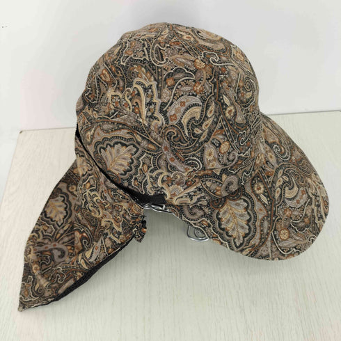 FOUND FEATHER オーニング キャップ ペイズリーブラウン メンズ 58-60cm