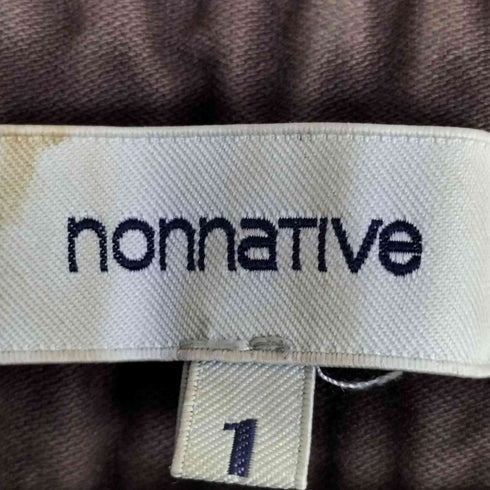 ノンネイティブ nonnative 裾ジップ テーパードパンツ メンズ JPN:1