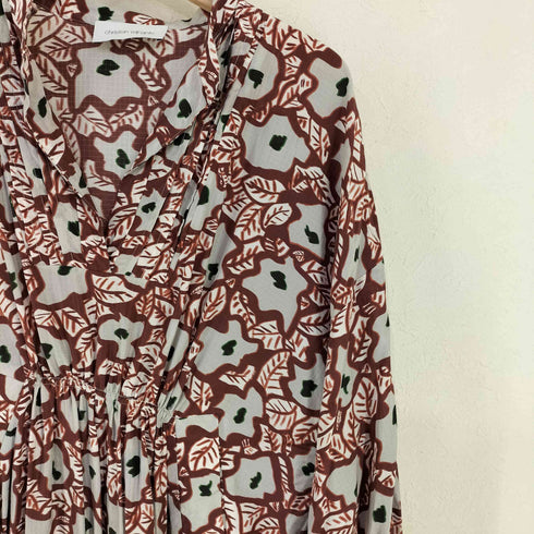 クリスチャンワイナンツ christian wijnants 総柄シルク ロングワンピース レディース 34