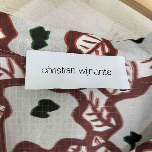 クリスチャンワイナンツ christian wijnants 総柄シルク ロングワンピース レディース 34