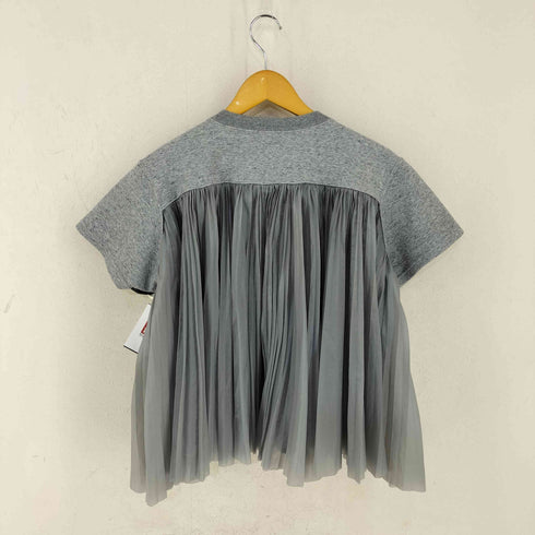 サカイ Sacai フロントロゴ バックプリーツ スウェットTシャツ レディース JPN:XL
