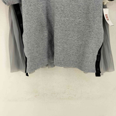 サカイ Sacai フロントロゴ バックプリーツ スウェットTシャツ レディース JPN:XL