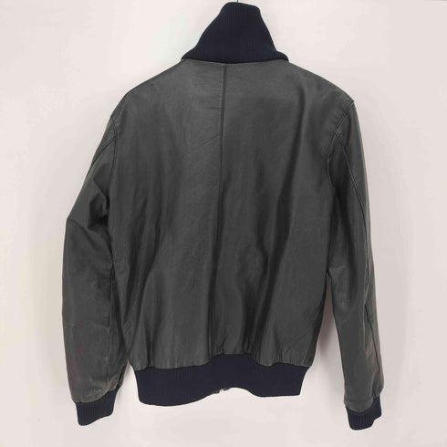 エヒテス レーダァ ECHTES LEDER 本革 リブニット ジップアップジャケット メンズ 52